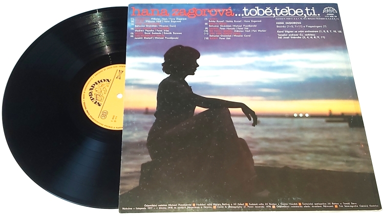 Hana Zagorová – Tobě, Tebe, Ti 1979 EX, VYPRANÁ Vinyl (LP)