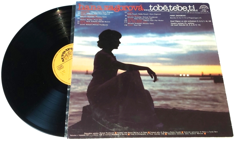 Hana Zagorová – Tobě, Tebe, Ti 1979 VG+, VYPRANÁ Vinyl (LP)