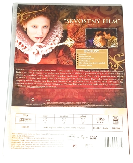 Královna Alžběta: Zlatý věk 2007 DVD