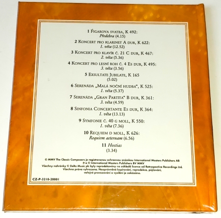 Mozart – Mistrovská Hudební Díla 2005, CD (nerozbalené)