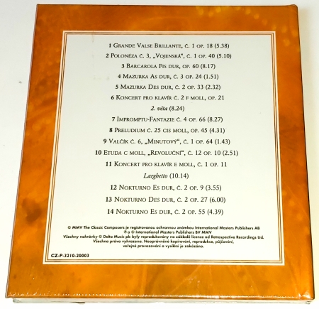 Chopin – Magická klavírní hudba 2003, CD (nerozbalené)