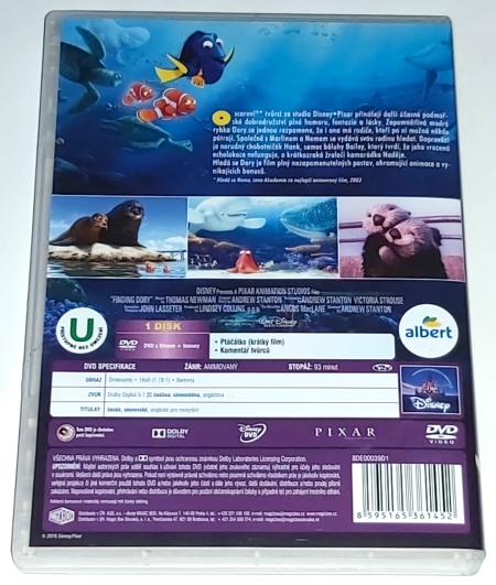 Hledá se Dory 2016 DVD