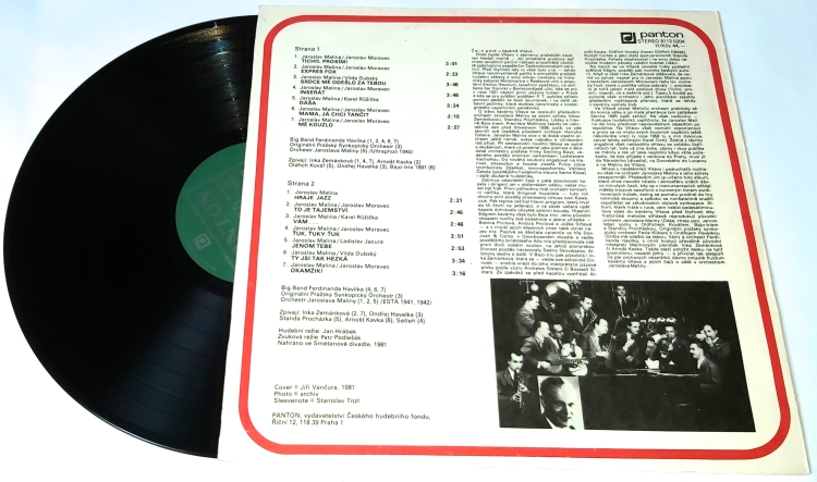 Big Band Ferdinanda Havlíka ‎– Čaj O Páté V Kavárně Vltava 1981 EX, VYPRANÁ Vinyl (LP)