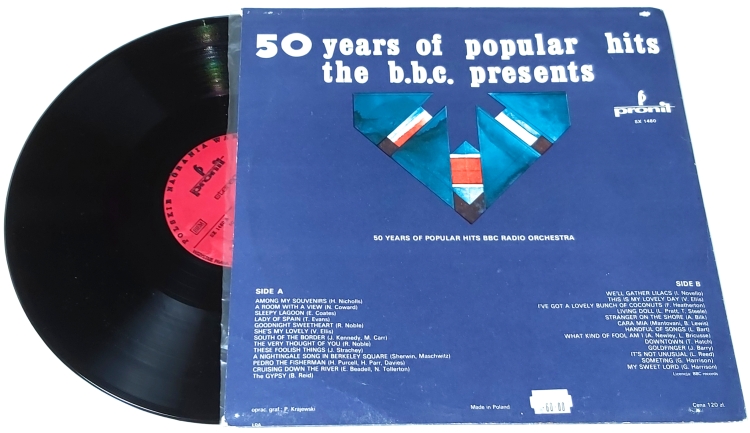 BBC Radio Orchestra – 50 Years Of Popular Hits The BBC Presents 1978 EX, VYPRANÁ Vinyl (LP)