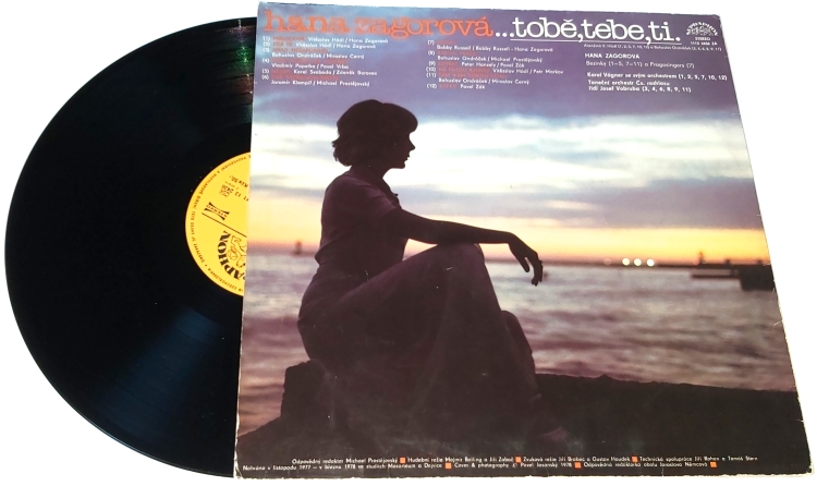 Hana Zagorová – Tobě, Tebe, Ti 1979 VG-, VYPRANÁ Vinyl (LP)
