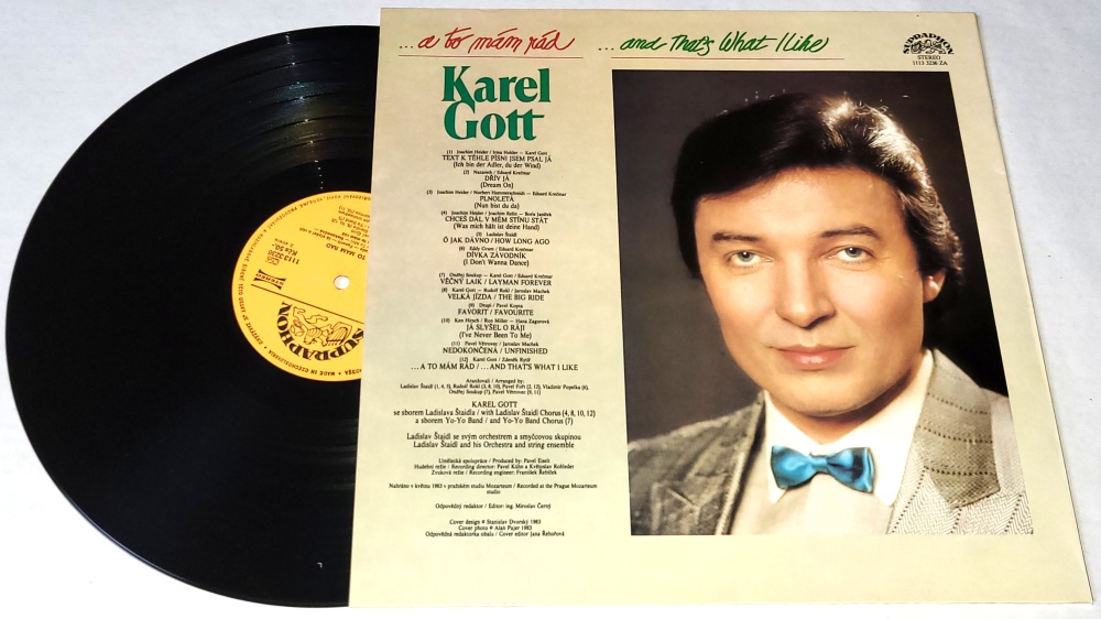 Karel Gott – ...A To Mám Rád / ...And That's What I Like 1983 VG+, VYPRANÁ Vinyl (LP)