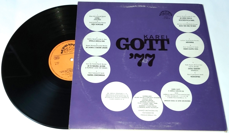 Karel Gott – Karel Gott '77 1976 VG+, VYPRANÁ Vinyl (LP)