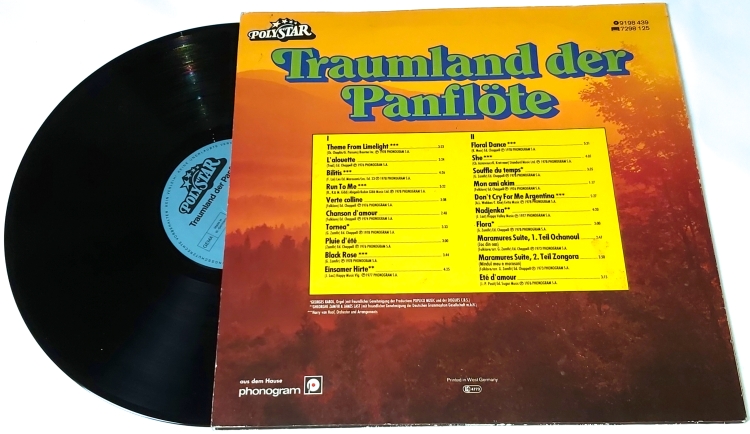 Gheorghe Zamfir – Traumland Der Panflöte - 20 Traumhafte Melodien 1979 EX-, VYPRANÁ Vinyl (LP)
