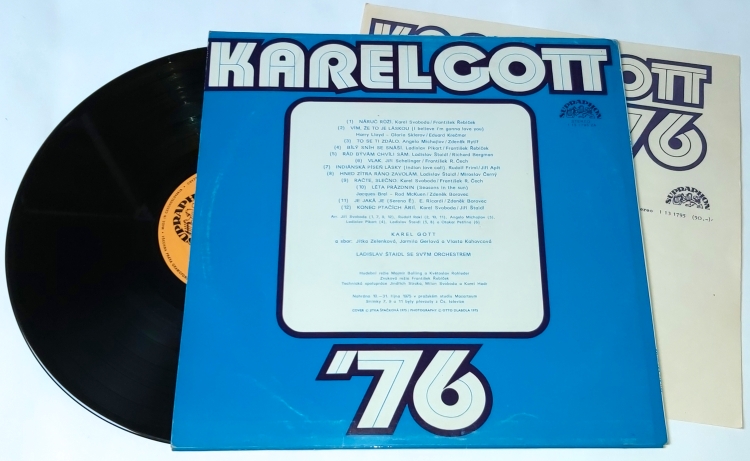 Karel Gott – Karel Gott '76 1975 VG+,  VYPRANÁ Vinyl (LP + příloha)