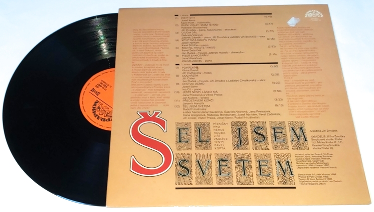 Šel Jsem Světem (Písničky Pro Herce) 1988 EX, VYPRANÁ Vinyl (LP)