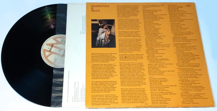 Joan Baez – Diamonds & Rust 1975 VG+, VYPRANÁ Vinyl (LP)