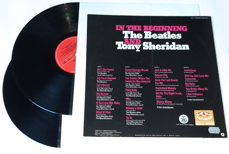 The Beatles And Tony Sheridan – In The Beginning 1977 EX, VYPRANÉ Vinyl (2LP)