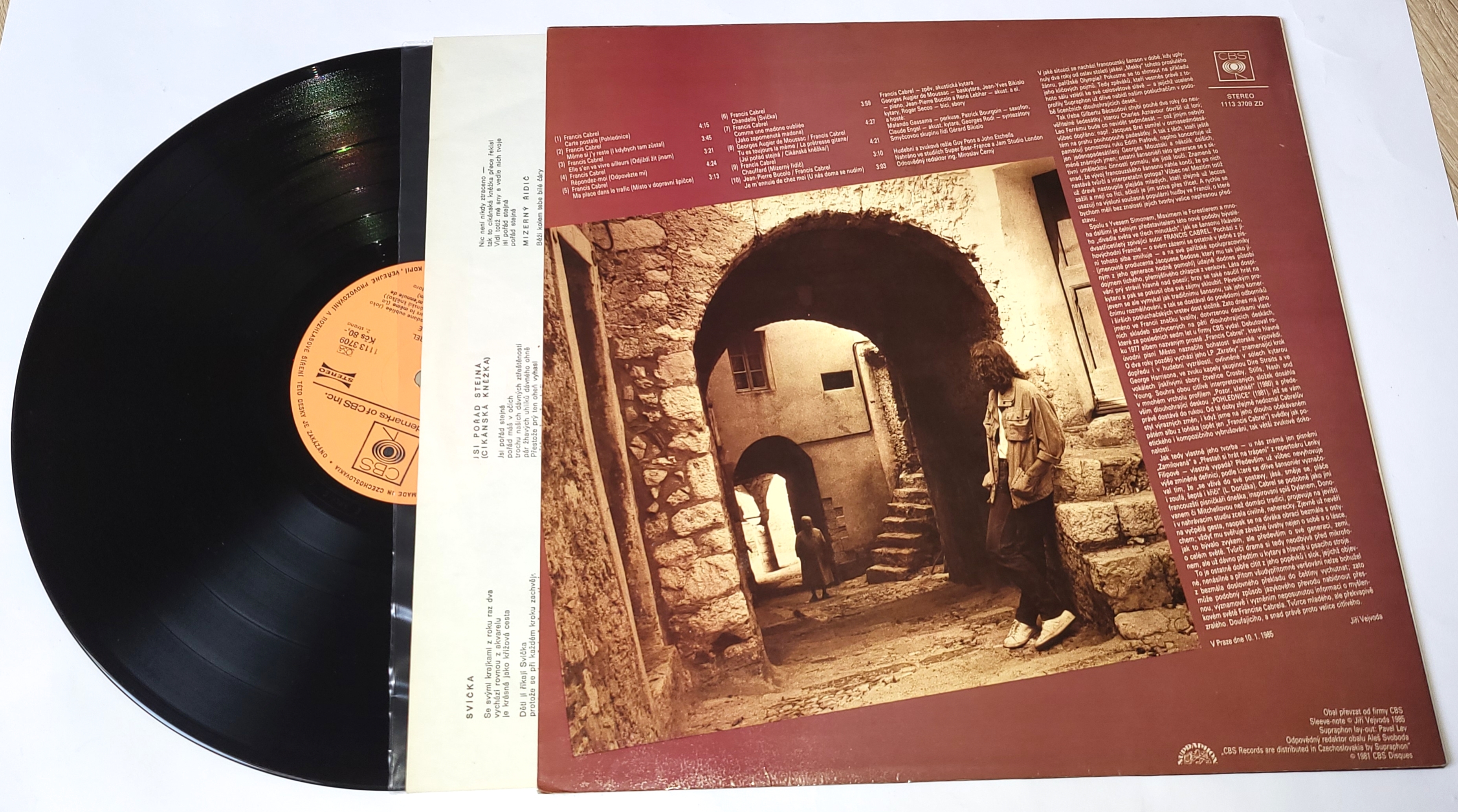 Francis Cabrel – Carte Postale 1985 VG-, VYPRANÁ Vinyl (LP)