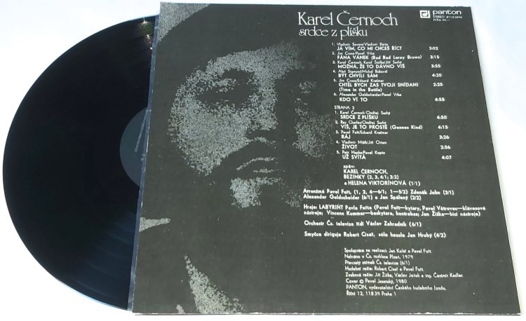 Karel Černoch – Srdce Z Plíšku 1980 VG+, VYPRANÁ Vinyl (LP)