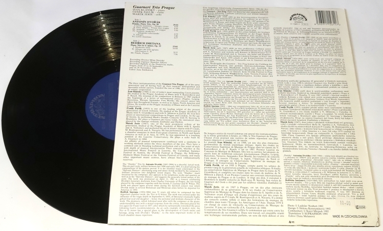 Dvořák, Guarneri Trio Prague, Smetana – Piano Trios 1992 EX, VYPRANÁ Vinyl (LP)