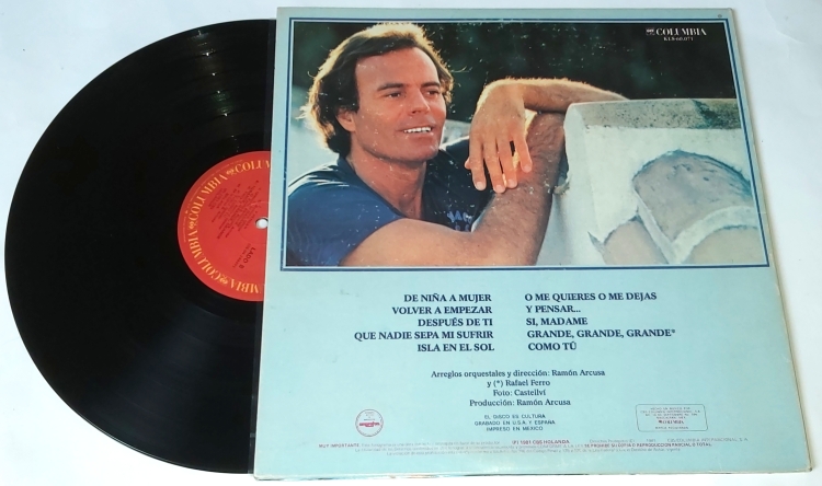 Julio Iglesias – De Niña A Mujer 1981 EX, VYPRANÁ Vinyl (LP)