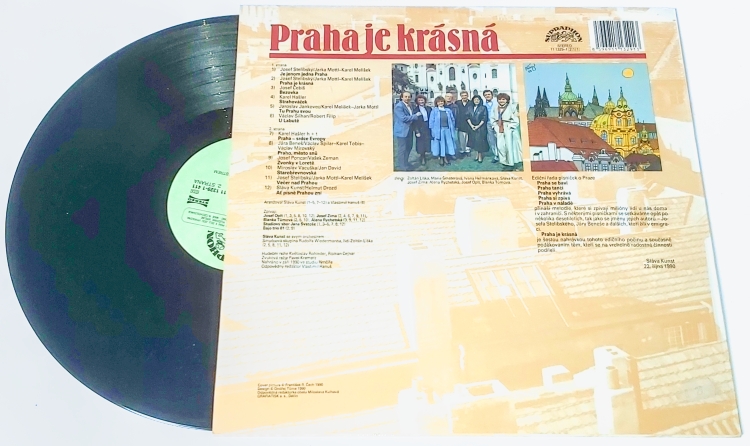 Praha je krásná - Písničky o Praze 1990 NM, VYPRANÁ Vinyl (LP)