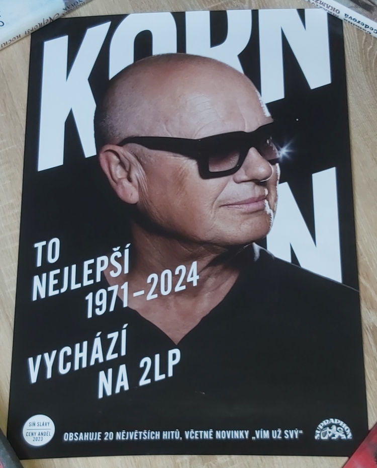 Jiří Korn - To nejlepší 1971-2024 vychází na 2LP (plakát)