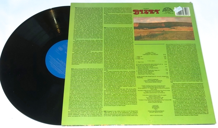 Bizet, Czech Philharmonic Orchestra, Zdeněk Košler – Symphonie No.1 / Jeux D’Enfants / Patrie 1990 NM, VYPRANÁ Vinyl (LP)