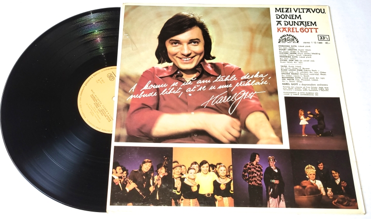 Karel Gott – Mezi Vltavou, Donem A Dunajem 1973 EX, VYPRANÁ Vinyl (LP)