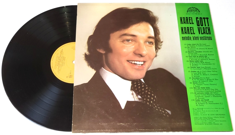 Karel Gott, Karel Vlach – Melodie, Které Nestárnou 1975 EX VYPRANÁ Vinyl (LP)