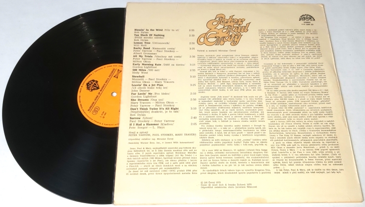 Peter, Paul & Mary – Greatest Hits 1979 VG+, VYPRANÁ Vinyl (LP)