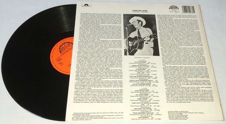 Hank Williams – Hank Williams' Greatest Hits (14 Of Hank's All-Time Best 1989 NM, VYPRANÁ Vinyl (LP)