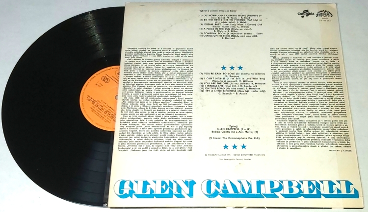 Glen Campbell – Glen Campbell 1975 VG+, VYPRANÁ Vinyl (LP)