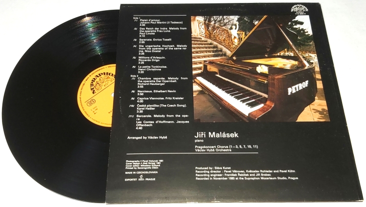 Jiří Malásek, Václav Hybš Orchestra – Nostalgický Klavír 1982 VG+, VYPRANÁ Vinyl (LP)