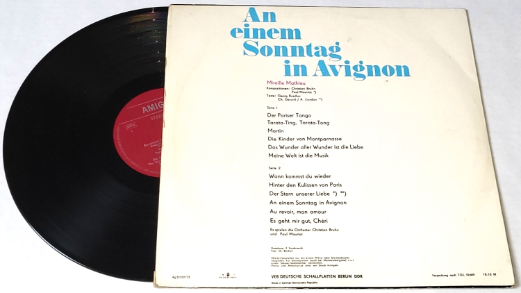 Mireille Mathieu – An Einem Sonntag In Avignon 1971 VG+, VYPRANÁ Vinyl (LP)