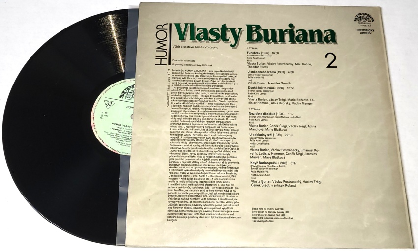 Vlasta Burian – Humor Vlasty Buriana (2) 1986 EX, VYPRANÁ Vinyl (LP)
