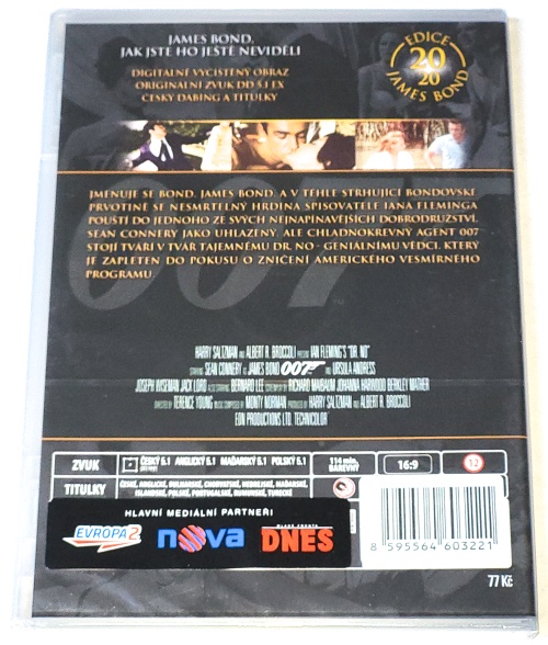 Dr. No - James Bond agent 007 1962 DVD (nové, zabalené)