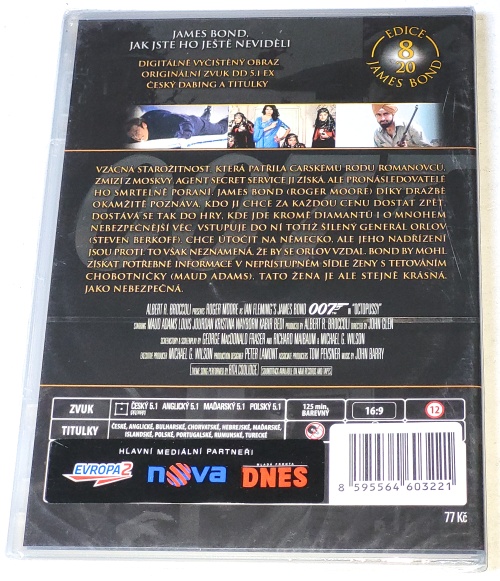 Chobotnička - James Bond agent 007 1983 DVD (nové, zabalené)