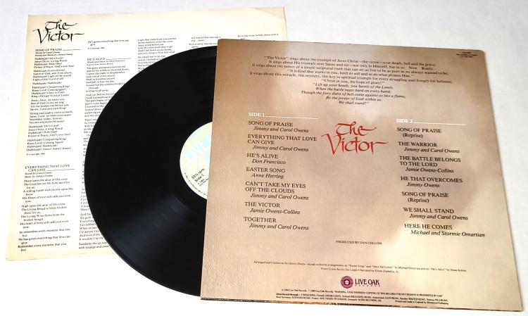 Jimmy And Carol Owens – The Victor 1984 EX, VYPRANÁ Vinyl (LP)