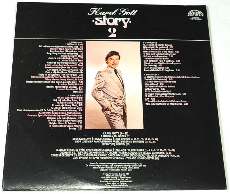 Karel Gott – Story 2, 1987 VG+, VYPRANÉ Vinyl (2LP + příloha a plakát)