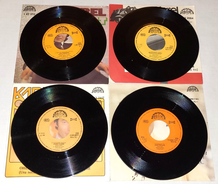 Karel Gott, Set 4 x Vinyl 7" Single