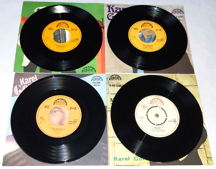 Karel Gott, Set 4 x Vinyl 7" Single
