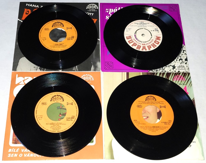 Karel Gott, Set 4 x Vinyl 7" Single