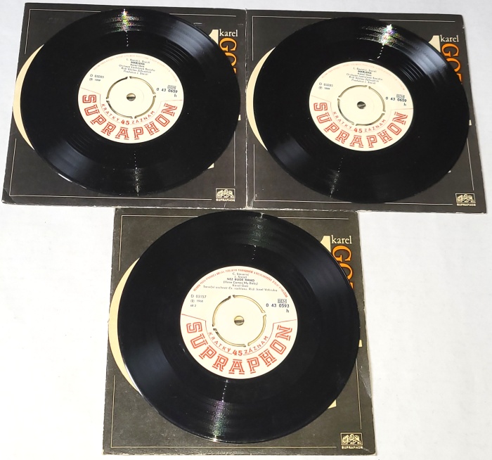 Karel Gott, Set 3 x Vinyl 7" Single