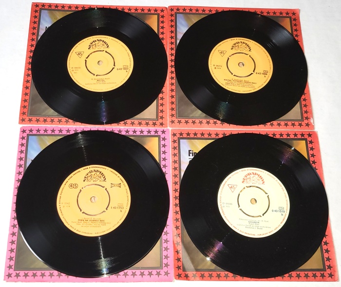Karel Gott, Set 4 x Vinyl 7" Single