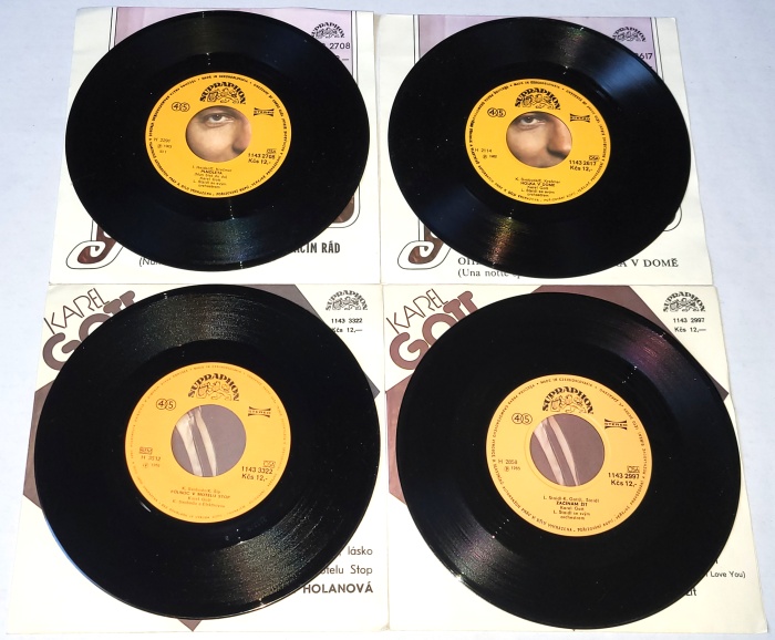 Karel Gott, Set 4 x Vinyl 7" Single
