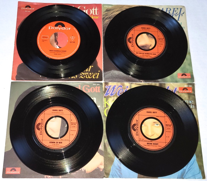 Karel Gott, Set 4 x Vinyl 7" Single