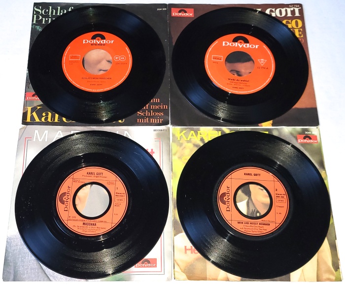 Karel Gott, Set 4 x Vinyl 7" Single