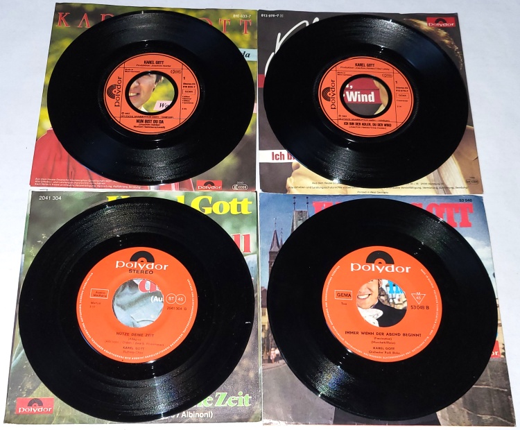 Karel Gott, Set 4 x Vinyl 7" Single