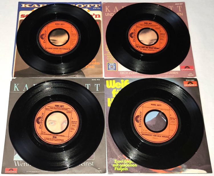 Karel Gott, Set 4 x Vinyl 7" Single