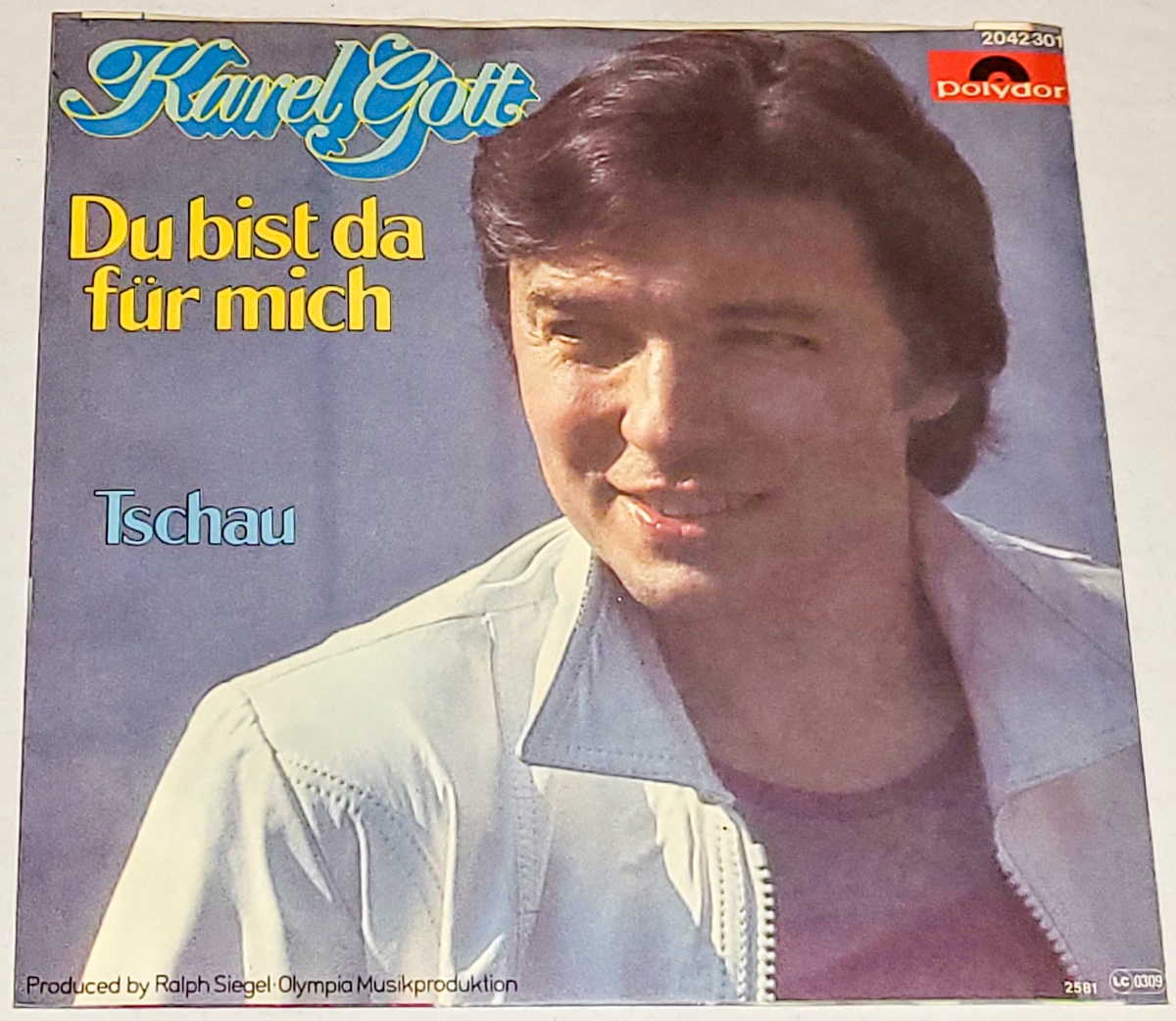 Karel Gott – Du Bist Da Für Mich 1981, Vinyl 7" Single (autogram, podpis)