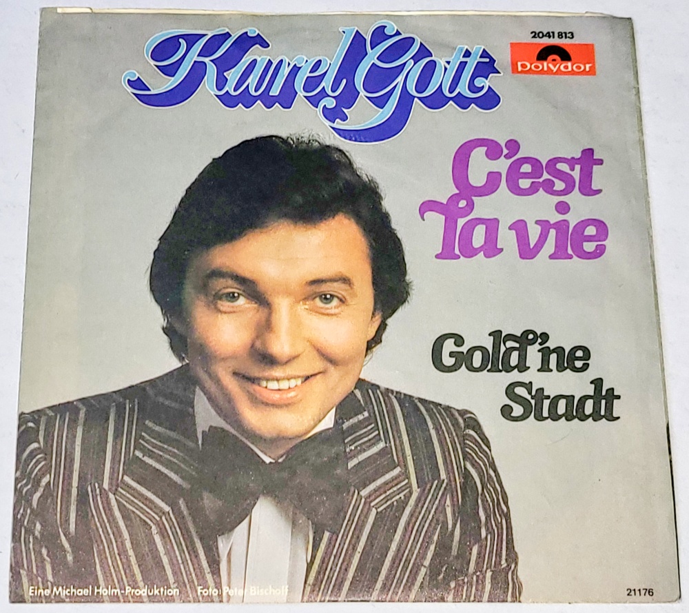 Karel Gott – C'est La Vie 1976, Vinyl 7" Single (autogram, podpis)