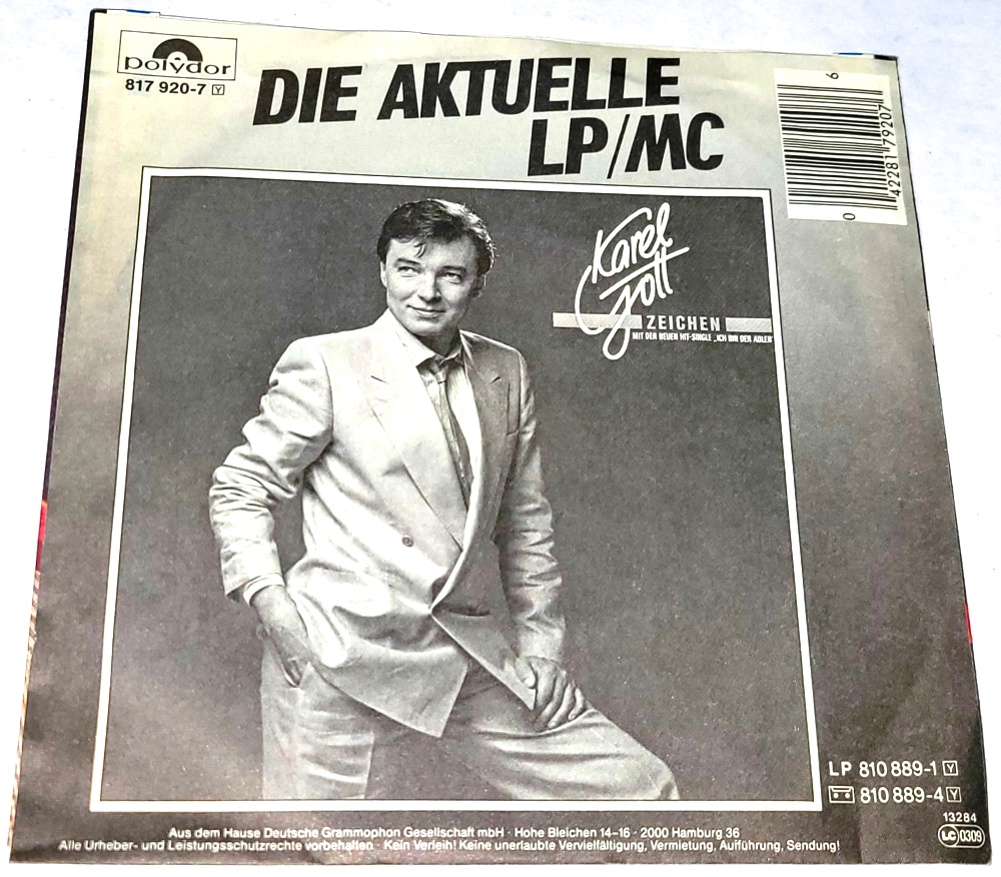 Karel Gott – Myriam 1984, Vinyl 7" Single (autogram, podpis)