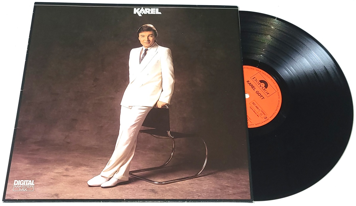 Karel Gott – Karel 1984 EX, VYPRANÁ Vinyl (LP) autogram, podpis
