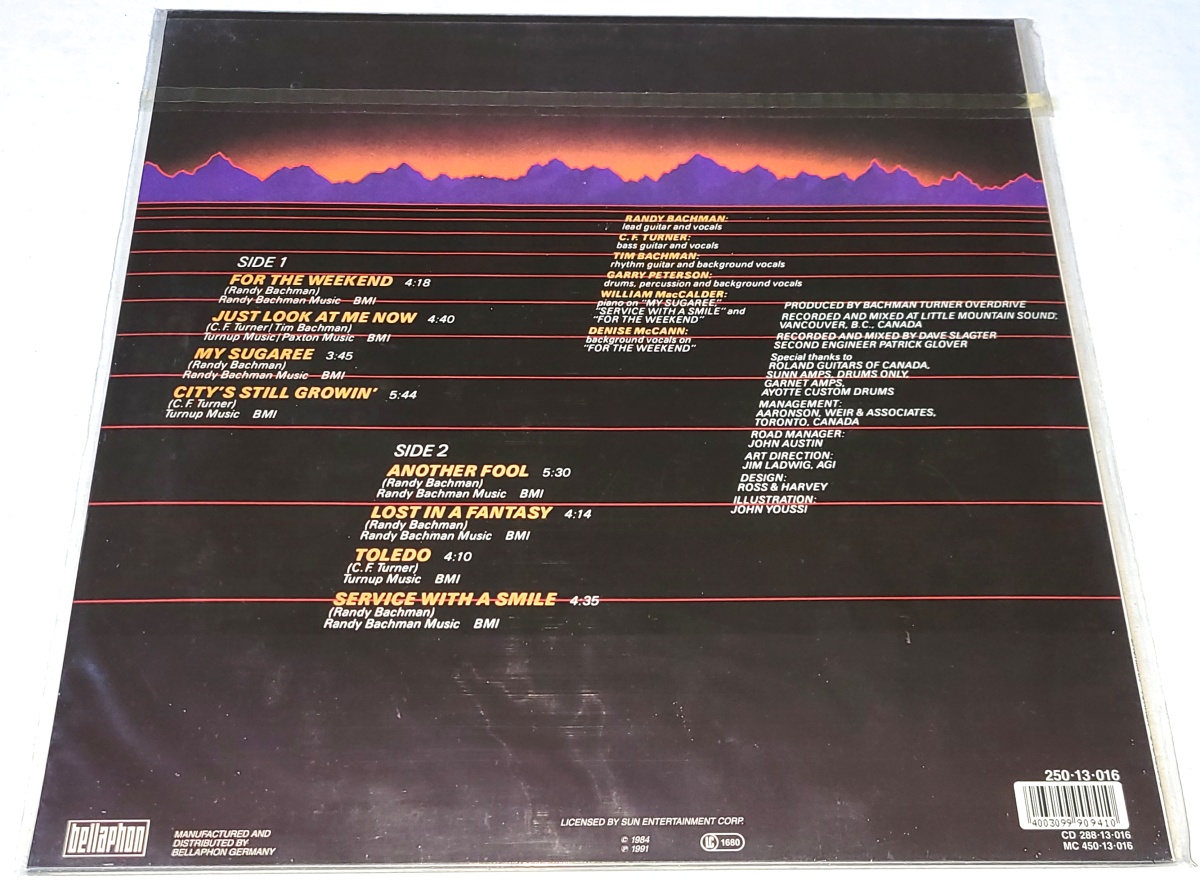 Bachman-Turner Overdrive – BTO 1991 NOVÁ, NEHRANÁ Vinyl (LP)